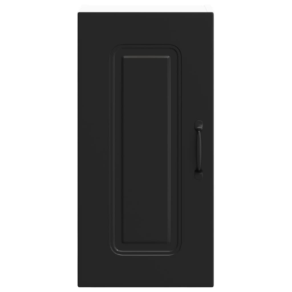 vidaXL Küchen-Hängeschrank Kalmar Schwarz Holzwerkstoff