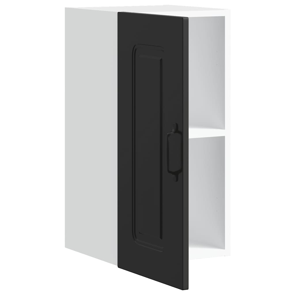 vidaXL Küchen-Hängeschrank Kalmar Schwarz Holzwerkstoff