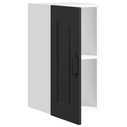 vidaXL Küchen-Hängeschrank Kalmar Schwarz Holzwerkstoff
