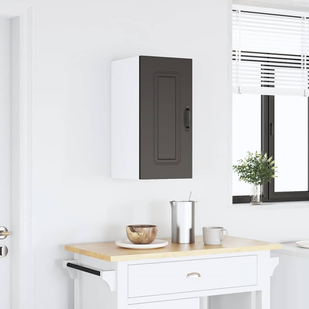 vidaXL Küchen-Hängeschrank Kalmar Schwarz Holzwerkstoff
