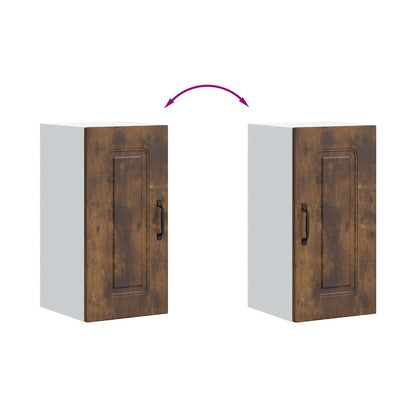 vidaXL Küchen-Hängeschrank Kalmar Räuchereiche Holzwerkstoff
