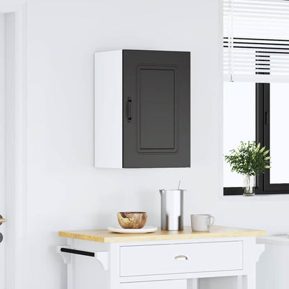 vidaXL Küchen-Hängeschrank Kalmar Schwarz Holzwerkstoff
