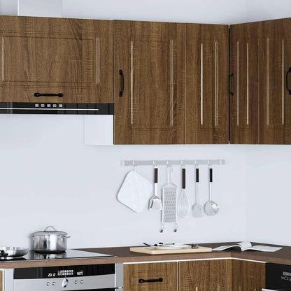 vidaXL Küchen-Hängeschrank Kalmar Braun Eichen-Optik Holzwerkstoff