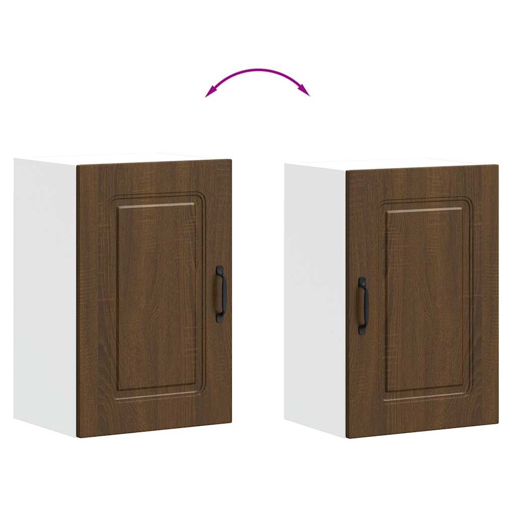 vidaXL Küchen-Hängeschrank Kalmar Braun Eichen-Optik Holzwerkstoff