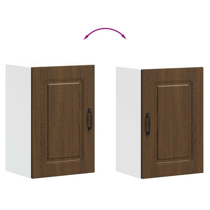 vidaXL Küchen-Hängeschrank Kalmar Braun Eichen-Optik Holzwerkstoff