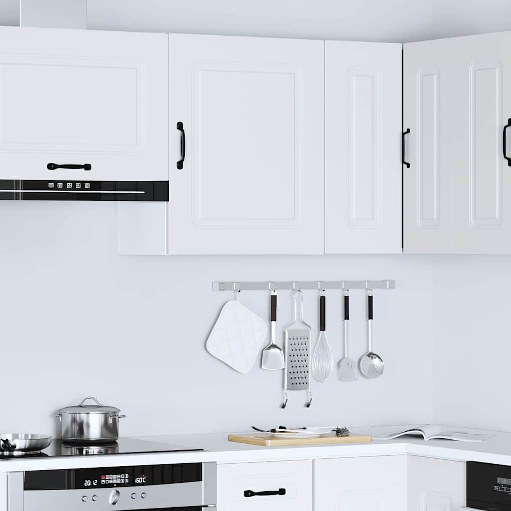 vidaXL Meuble haut de cuisine Kalmar Blanc Matériau à base de bois