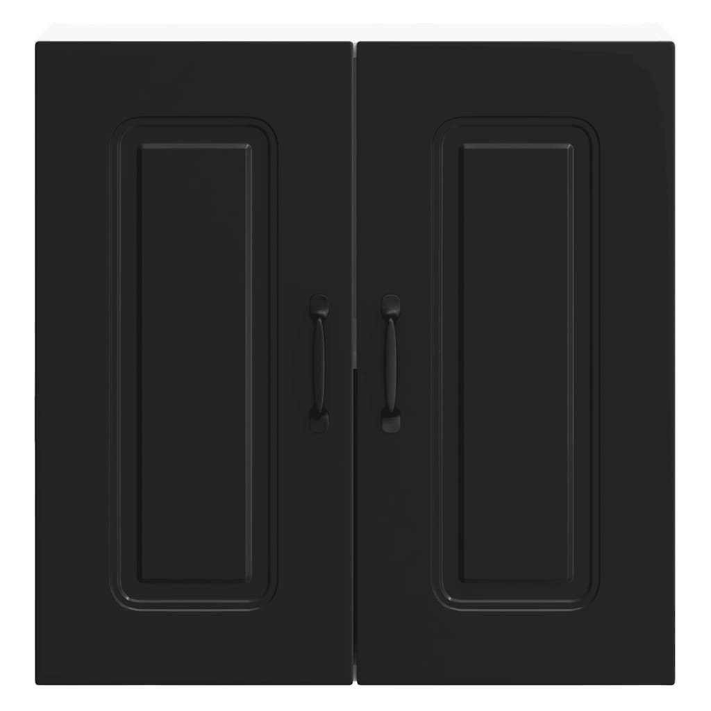 vidaXL Küchen-Hängeschrank Kalmar Schwarz Holzwerkstoff