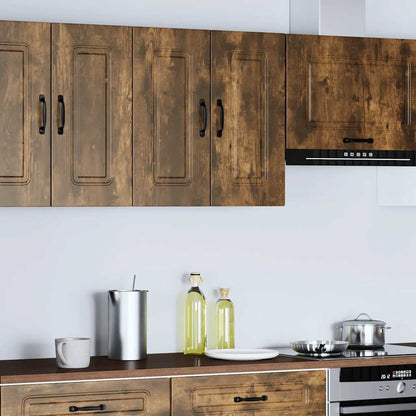 vidaXL Meuble haut de cuisine Kalmar chêne fumé Bois d'ingénierie