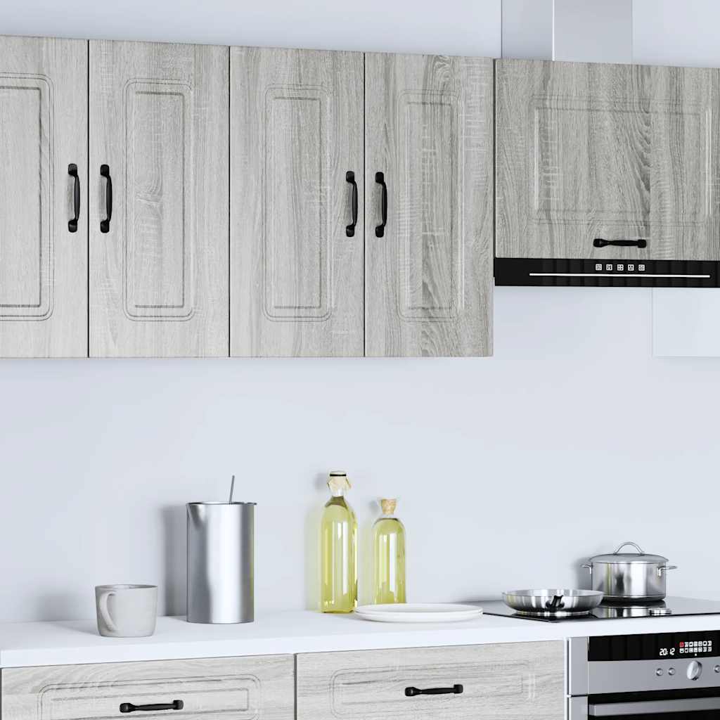 vidaXL Armoire haute de cuisine Kalmar Gris Sonoma Bois d'ingénierie