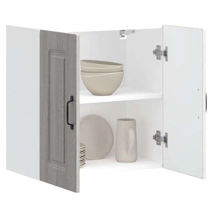 vidaXL Armoire haute de cuisine Kalmar Gris Sonoma Bois d'ingénierie
