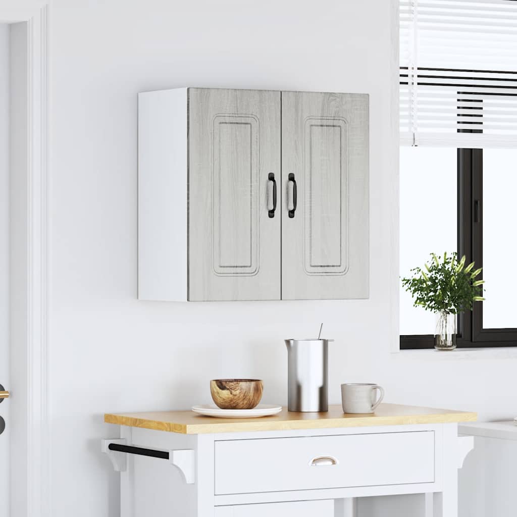 vidaXL Armoire haute de cuisine Kalmar Gris Sonoma Bois d'ingénierie