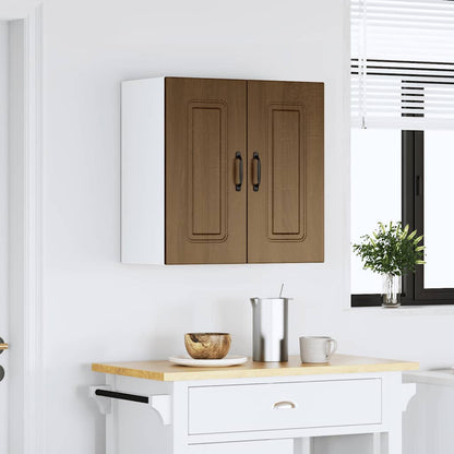vidaXL Küchen-Hängeschrank Kalmar Braun Eichen-Optik Holzwerkstoff