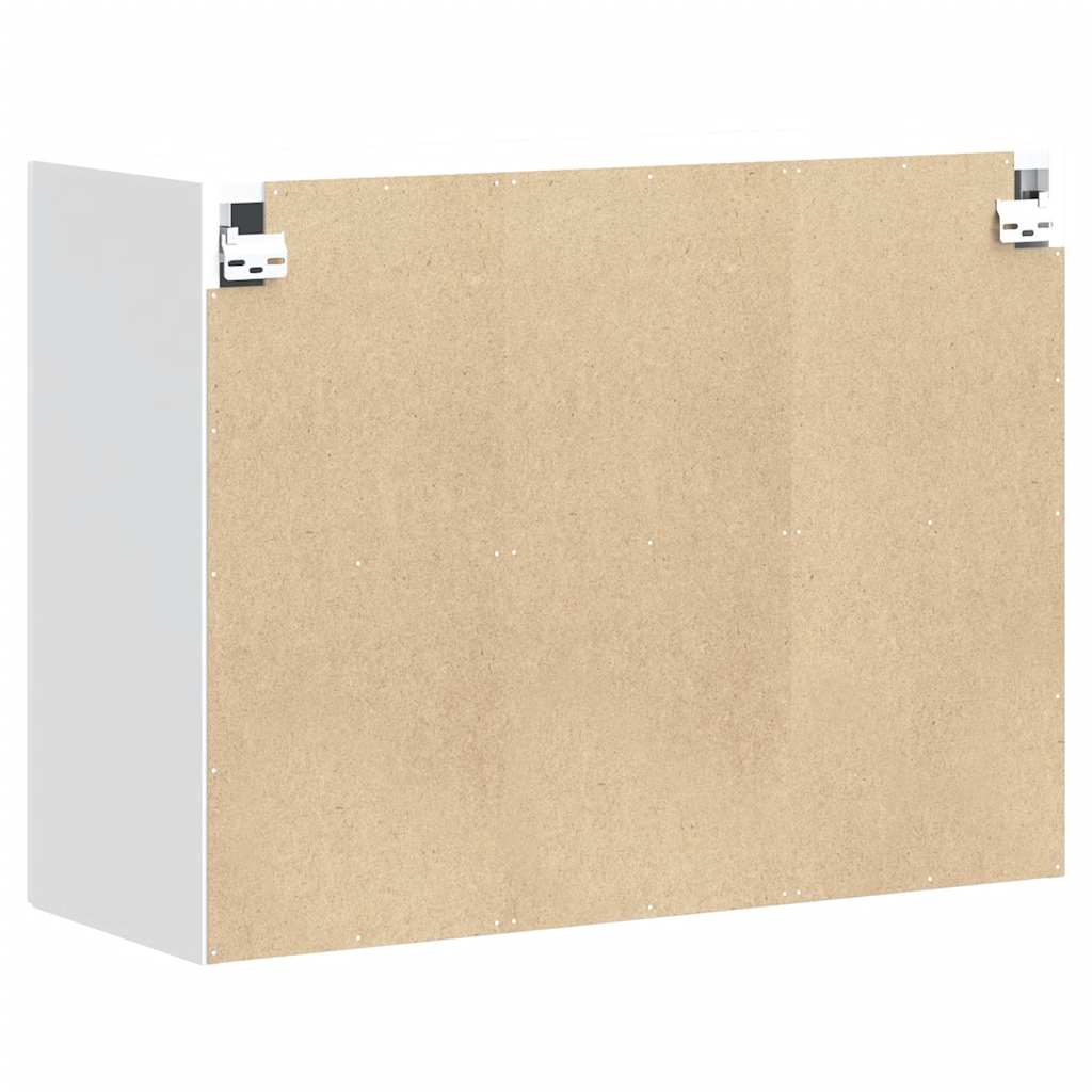 vidaXL Meuble haut de cuisine Kalmar Blanc brillant Bois d'ingénierie