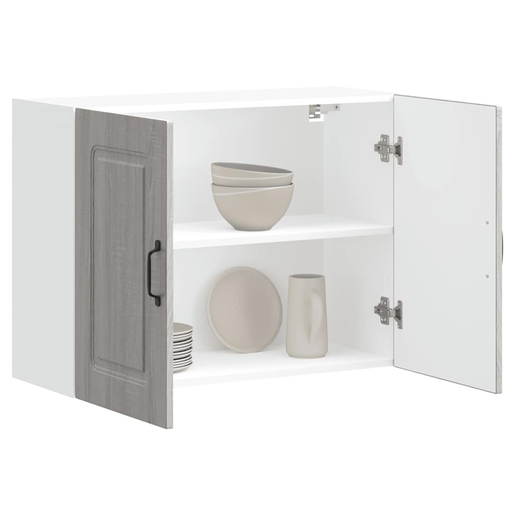 vidaXL Armoire haute de cuisine Kalmar Gris Sonoma Bois d'ingénierie