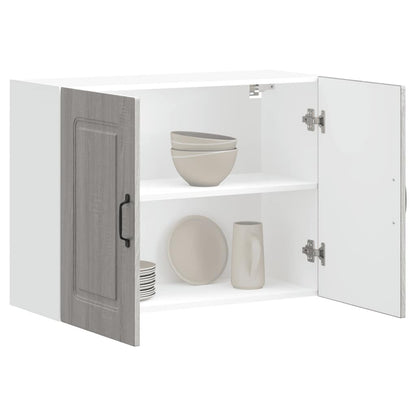 vidaXL Armoire haute de cuisine Kalmar Gris Sonoma Bois d'ingénierie