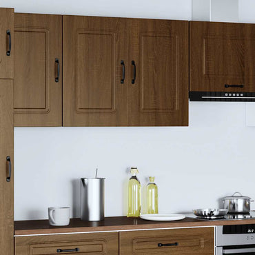 vidaXL Meuble haut de cuisine Kalmar Marron aspect chêne Bois d'ingénierie