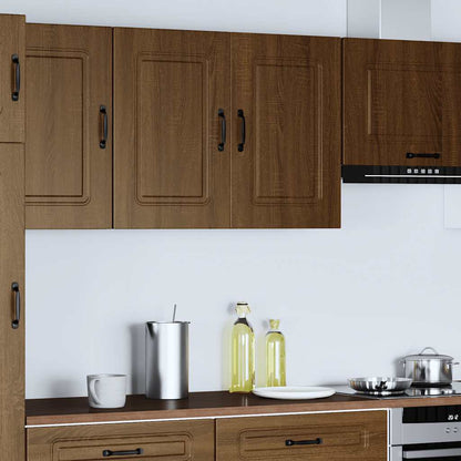 vidaXL Meuble haut de cuisine Kalmar Marron aspect chêne Bois d'ingénierie