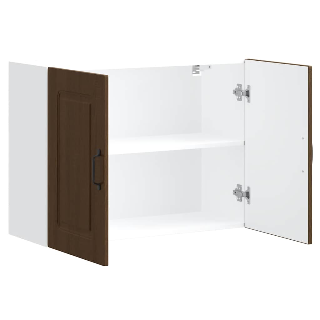 vidaXL Meuble haut de cuisine Kalmar Marron aspect chêne Bois d'ingénierie