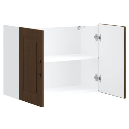 vidaXL Meuble haut de cuisine Kalmar Marron aspect chêne Bois d'ingénierie