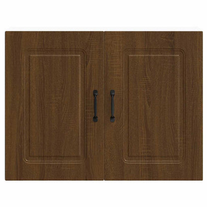 vidaXL Meuble haut de cuisine Kalmar Marron aspect chêne Bois d'ingénierie