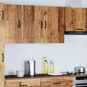 vidaXL Meuble haut de cuisine Kalmar aspect bois de récupération Bois d'ingénierie