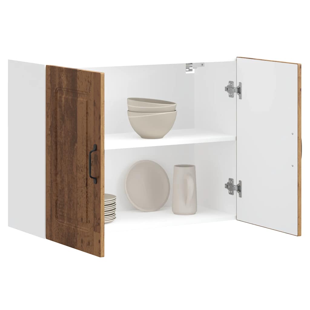 vidaXL Küchen-Hängeschrank Kalmar Altholz-Optik Holzwerkstoff