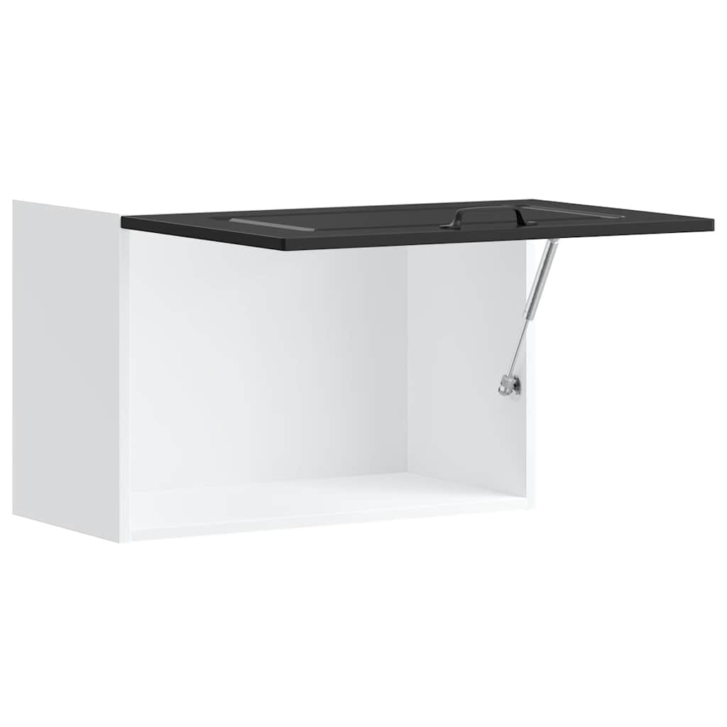 vidaXL Küchen-Hängeschrank Kalmar Schwarz Holzwerkstoff