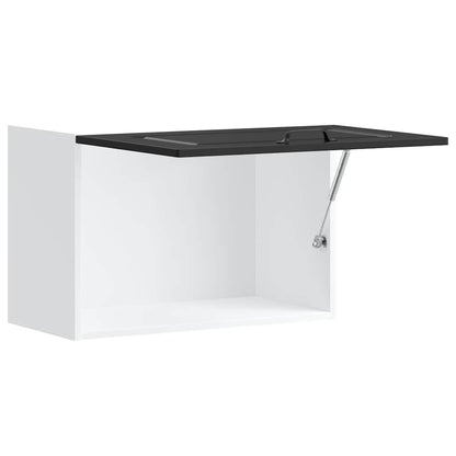 vidaXL Küchen-Hängeschrank Kalmar Schwarz Holzwerkstoff