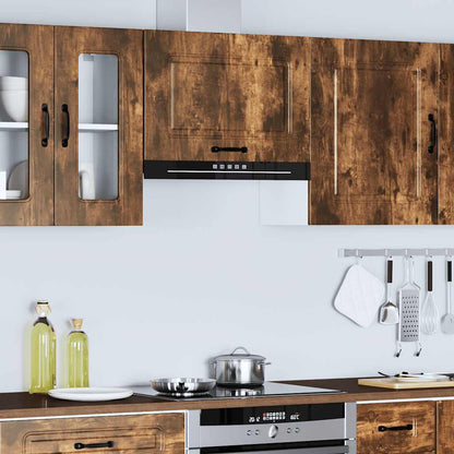 vidaXL Küchen-Hängeschrank Kalmar Räuchereiche Holzwerkstoff