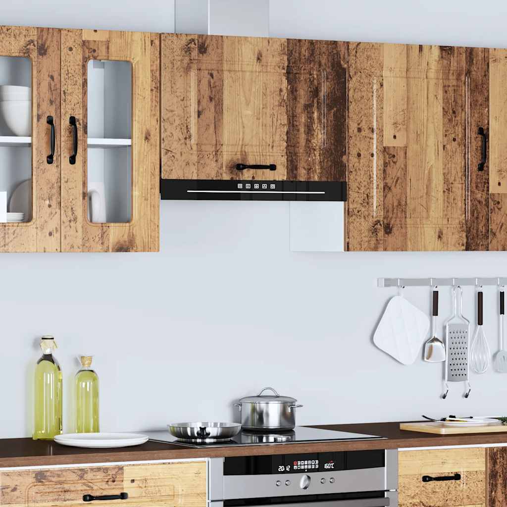 vidaXL Meuble haut de cuisine Kalmar aspect bois de récupération Bois d'ingénierie