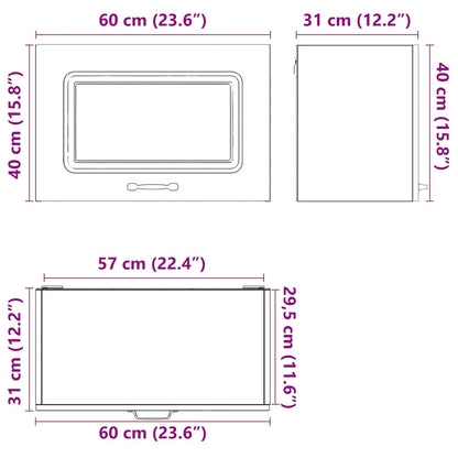 Küchen-Hängeschrank Kalmar Artisan-Eiche Holzwerkstoff