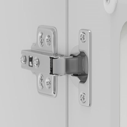 Küchen-Hängeschrank mit Glastür Kalmar Weiß Holzwerkstoff