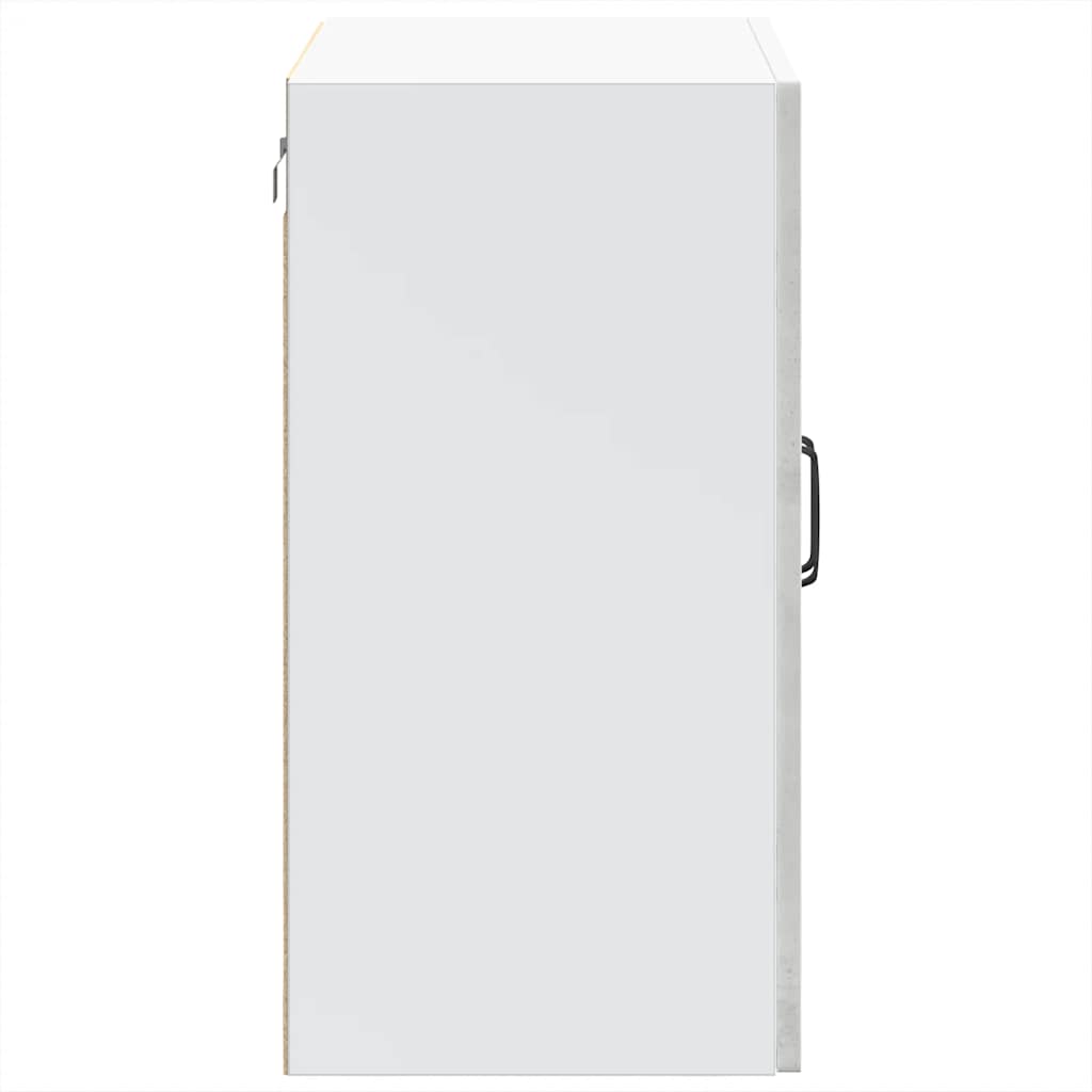 vidaXL Meuble haut de cuisine avec porte en verre Kalmar Gris béton Bois d'ingénierie