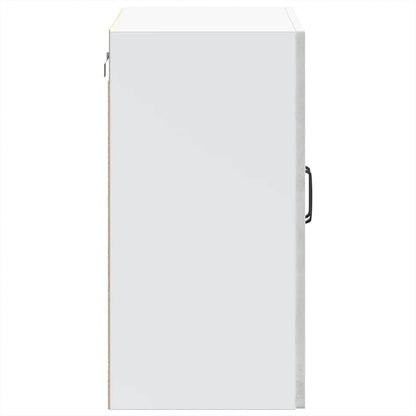 vidaXL Meuble haut de cuisine avec porte en verre Kalmar Gris béton Bois d'ingénierie