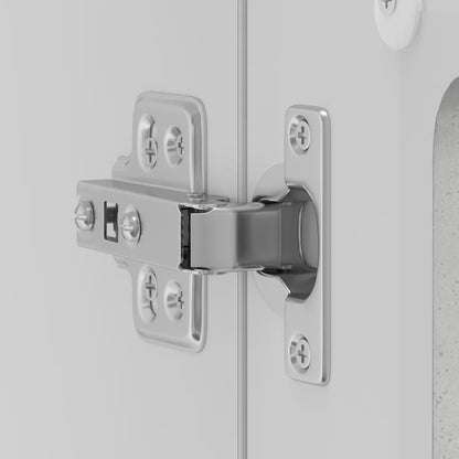 vidaXL Meuble haut de cuisine avec porte en verre Kalmar Gris béton Bois d'ingénierie