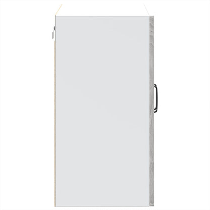 vidaXL Meuble haut de cuisine avec porte vitrée Kalmar gris et décor chêne Sonoma, bois d'ingénierie