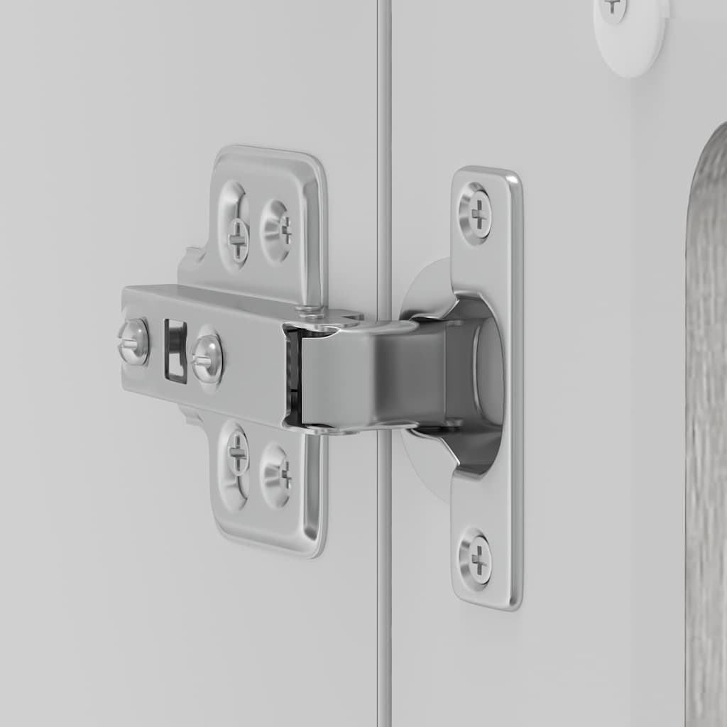 vidaXL Meuble haut de cuisine avec porte vitrée Kalmar gris et décor chêne Sonoma, bois d'ingénierie