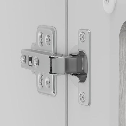 vidaXL Meuble haut de cuisine avec porte vitrée Kalmar gris et décor chêne Sonoma, bois d'ingénierie