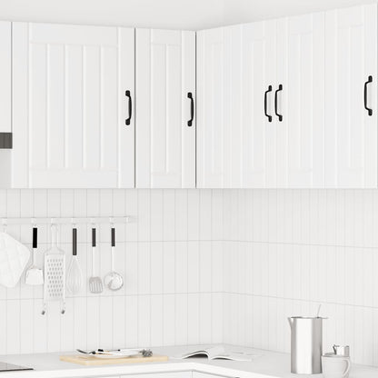 vidaXL Küchen-Eckhängeschrank Kalmar Weiß Holzwerkstoff