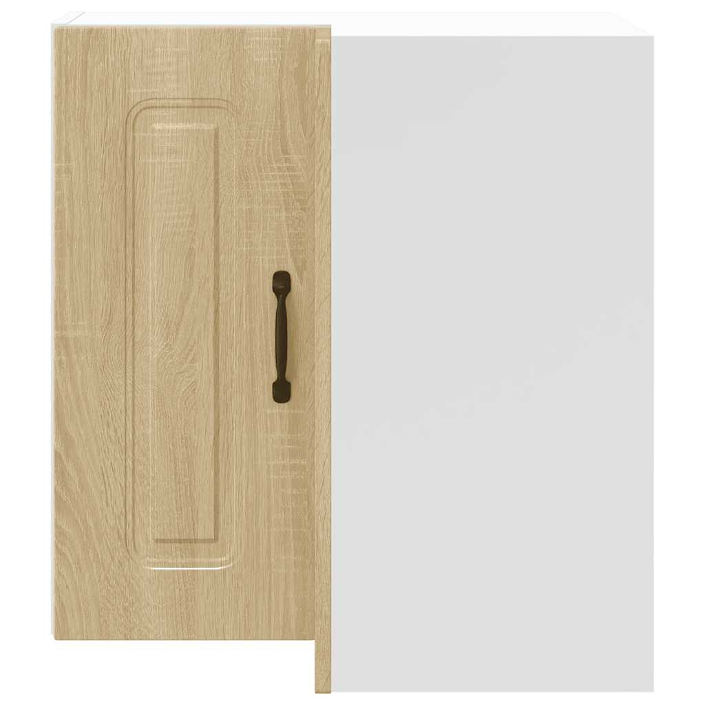 vidaXL Meuble haut d'angle de cuisine Kalmar, chêne Sonoma, bois d'ingénierie