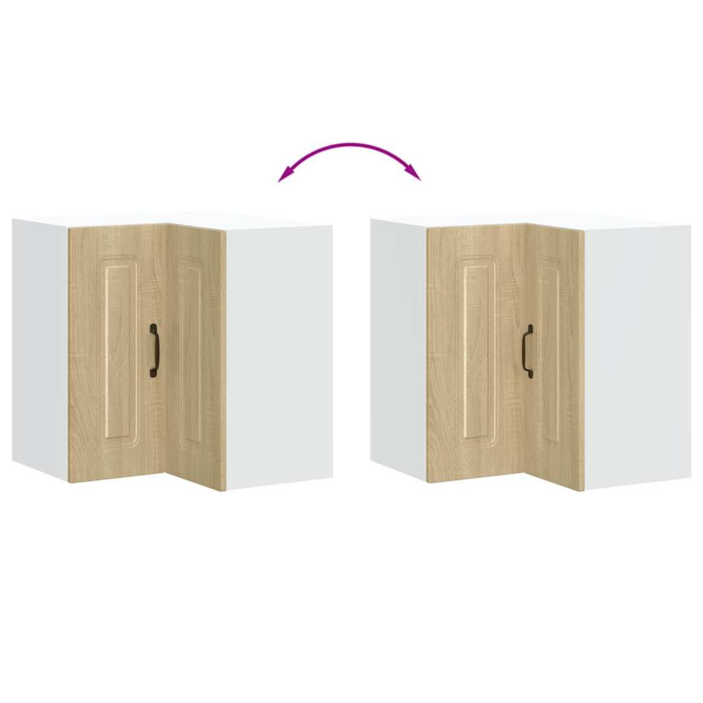 Küchen-Eckhängeschrank Kalmar Sonoma-Eiche Holzwerkstoff