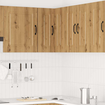 vidaXL Küchen-Eckhängeschrank Kalmar Artisan-Eiche Holzwerkstoff