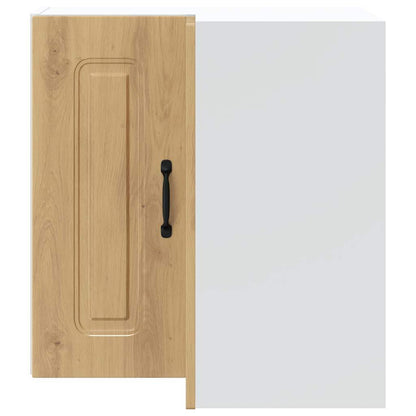 vidaXL Küchen-Eckhängeschrank Kalmar Artisan-Eiche Holzwerkstoff