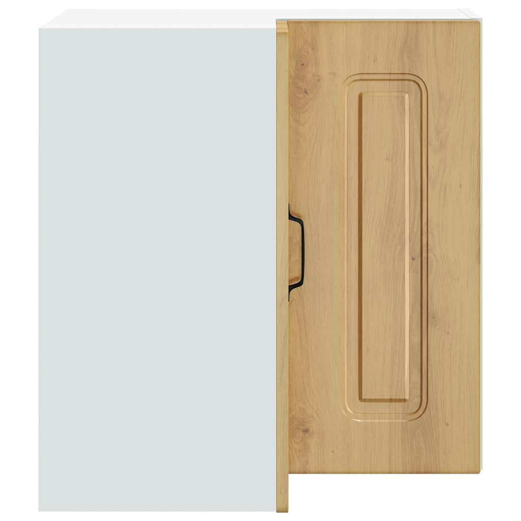 vidaXL Küchen-Eckhängeschrank Kalmar Artisan-Eiche Holzwerkstoff