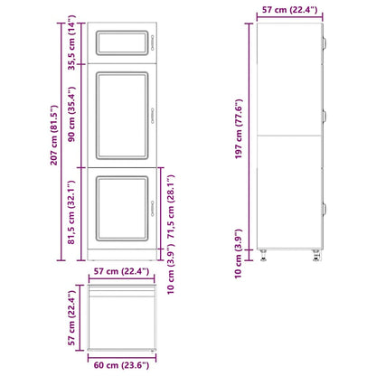 Küchenschrank Kalmar Räuchereiche Holzwerkstoff