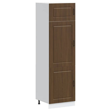 vidaXL Meuble de cuisine Kalmar Marron Aspect chêne Bois d'ingénierie