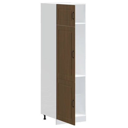 vidaXL Meuble de cuisine Kalmar Marron Aspect chêne Bois d'ingénierie