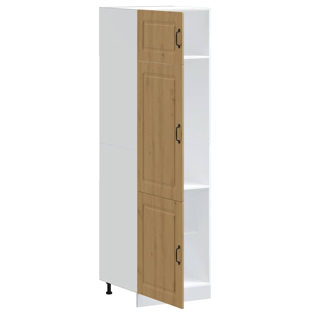 vidaXL Meuble haut de cuisine Kalmar en bois d'ingénierie chêne artisan