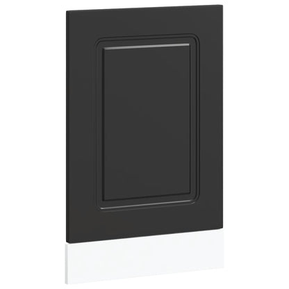vidaXL Geschirrspülerblende Kalmar Schwarz 45x1,5x67 cm Holzwerkstoff