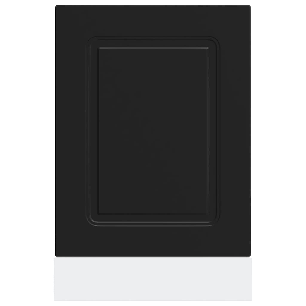 vidaXL Geschirrspülerblende Kalmar Schwarz 45x1,5x67 cm Holzwerkstoff